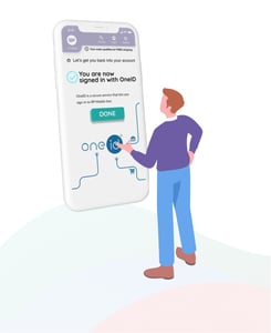 Sign-in back into your account with OneID